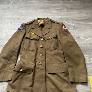 Vintage Military WWII era  military uniform jacket